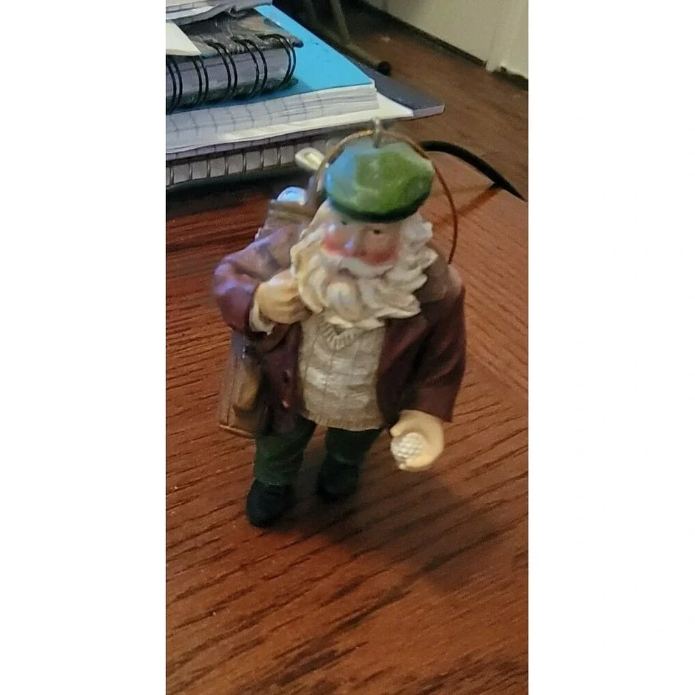 Santa Claus Ornament , Golfin  Santa ‎  Presents 4